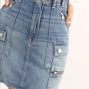 FREE PEOPLE AVENUE DENIM SKIRT